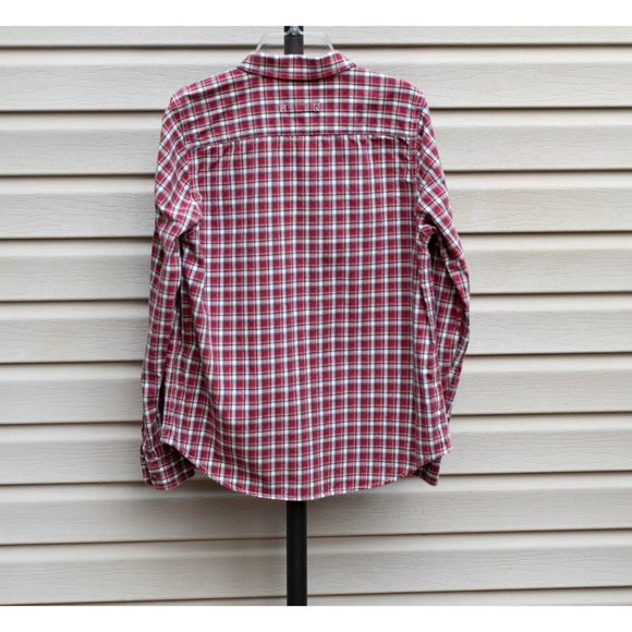 Ralph Lauren Shirt Womens Size PM Red Plaid Button Up LRL Metal Buttons Cotton - Picture 5 of 6